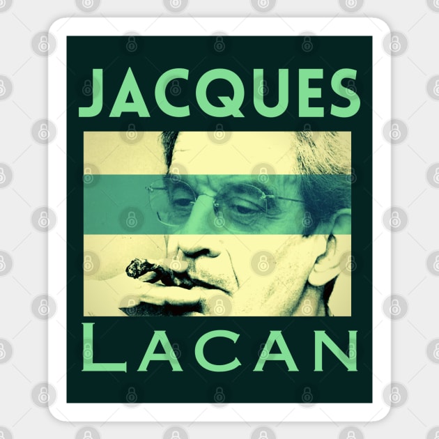 Jacques Lacan Sticker by artbleed